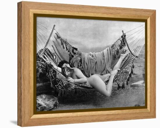 Nude In Hammock, C1885-null-Framed Premier Image Canvas