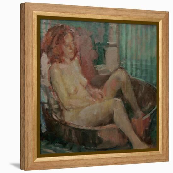 Nude in Old Tub, 2008-Pat Maclaurin-Framed Premier Image Canvas