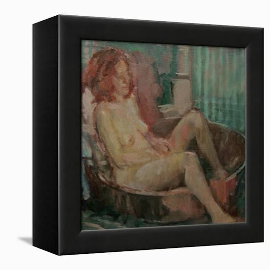 Nude in Old Tub, 2008-Pat Maclaurin-Framed Premier Image Canvas