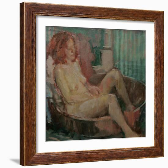 Nude in Old Tub, 2008-Pat Maclaurin-Framed Giclee Print