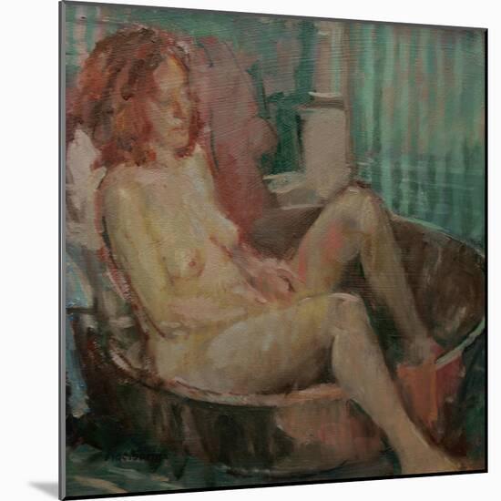Nude in Old Tub, 2008-Pat Maclaurin-Mounted Giclee Print