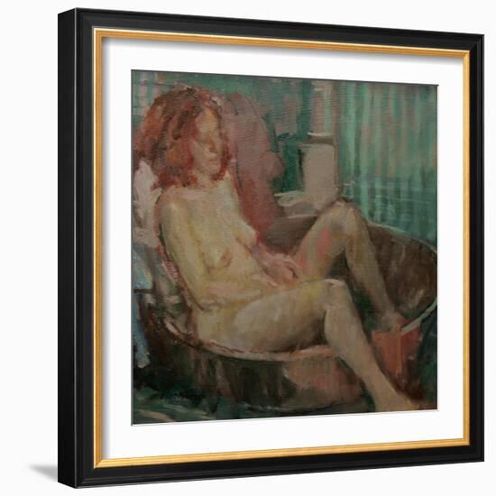 Nude in Old Tub, 2008-Pat Maclaurin-Framed Giclee Print