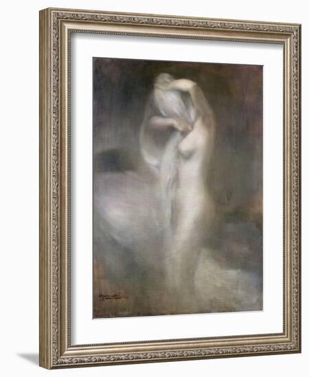 Nude in Profile, C. 1888-Eugene Carriere-Framed Giclee Print