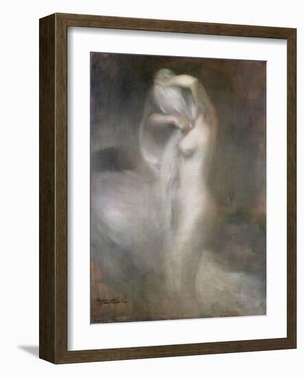 Nude in Profile, C. 1888-Eugene Carriere-Framed Giclee Print