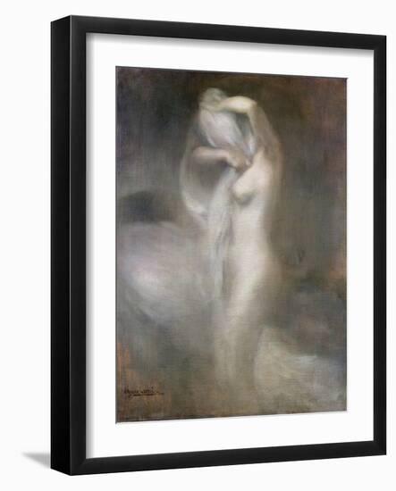 Nude in Profile, C. 1888-Eugene Carriere-Framed Giclee Print