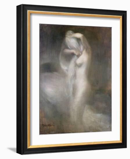 Nude in Profile, C. 1888-Eugene Carriere-Framed Giclee Print