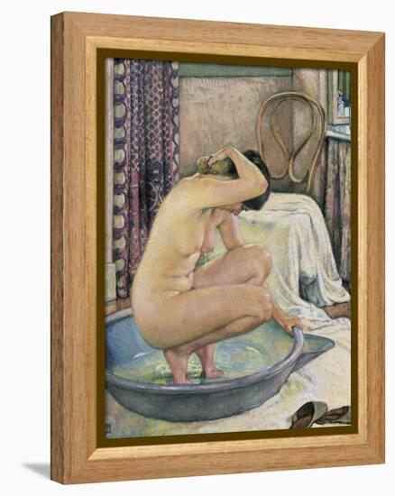 Nude in the Bath-Théo van Rysselberghe-Framed Stretched Canvas