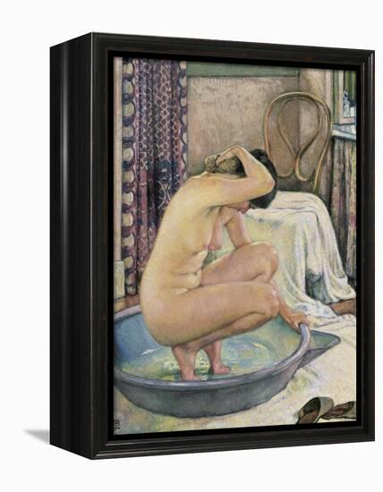 Nude in the Bath-Théo van Rysselberghe-Framed Stretched Canvas