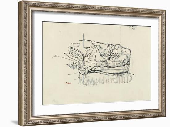 Nude Lying on a Bed-Walter Richard Sickert-Framed Giclee Print