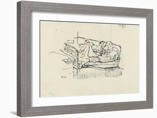 Nude Lying on a Bed-Walter Richard Sickert-Framed Giclee Print