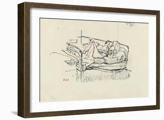 Nude Lying on a Bed-Walter Richard Sickert-Framed Giclee Print