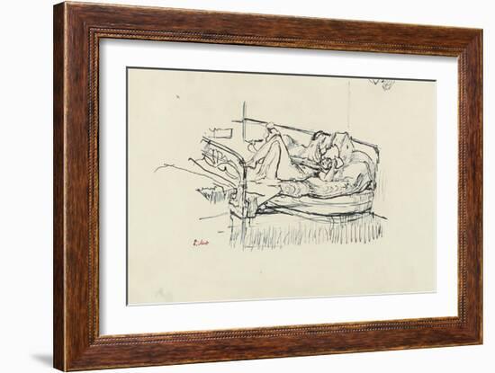 Nude Lying on a Bed-Walter Richard Sickert-Framed Giclee Print