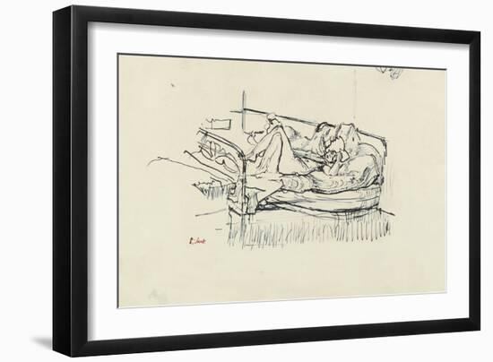Nude Lying on a Bed-Walter Richard Sickert-Framed Giclee Print