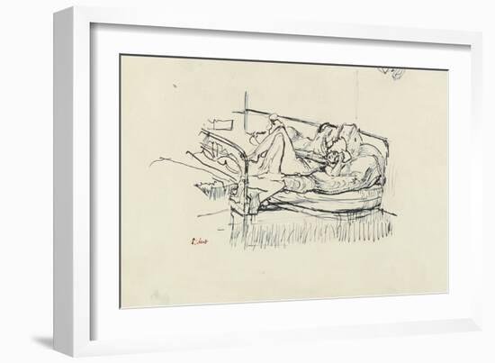 Nude Lying on a Bed-Walter Richard Sickert-Framed Giclee Print