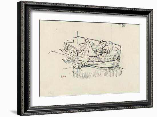 Nude Lying on a Bed-Walter Richard Sickert-Framed Giclee Print