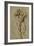 Nude Male Figure Seen Frontally, circa 1502-1506-Michelangelo Buonarroti-Framed Giclee Print