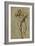 Nude Male Figure Seen Frontally, circa 1502-1506-Michelangelo Buonarroti-Framed Giclee Print