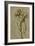 Nude Male Figure Seen Frontally, circa 1502-1506-Michelangelo Buonarroti-Framed Giclee Print