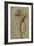 Nude Male Figure Seen Frontally, circa 1502-1506-Michelangelo Buonarroti-Framed Giclee Print