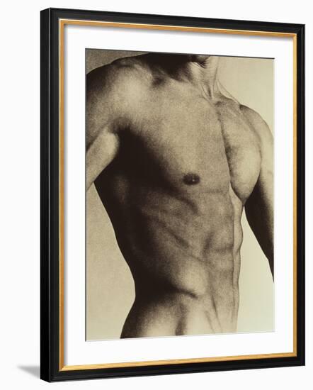 Nude Man's Torso-Cristina-Framed Photographic Print