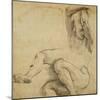 Nude Man with Raised Arms, 1511-1512-Raphael-Mounted Giclee Print