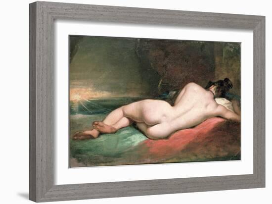 Nude Model Reclining, 19th Century-William Etty-Framed Giclee Print