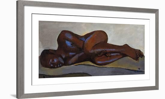 Nude Model Sleeping-Boscoe Holder-Framed Premium Giclee Print