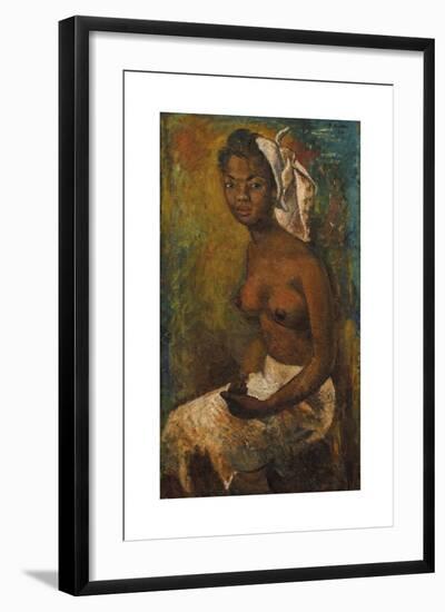 Nude - Olive Green-Boscoe Holder-Framed Premium Giclee Print