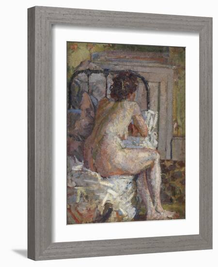 Nude on a Bed, c.1914-Harold Gilman-Framed Giclee Print