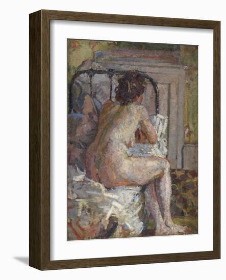 Nude on a Bed, c.1914-Harold Gilman-Framed Giclee Print