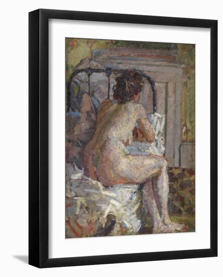 Nude on a Bed, c.1914-Harold Gilman-Framed Giclee Print