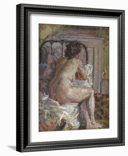 Nude on a Bed, c.1914-Harold Gilman-Framed Giclee Print