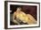 Nude on a Blue Cushion-Amedeo Modigliani-Framed Premium Giclee Print