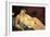 Nude on a Blue Cushion-Amedeo Modigliani-Framed Premium Giclee Print