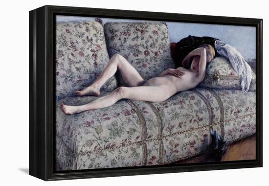 Nude on a Couch, C.1880-Gustave Caillebotte-Framed Premier Image Canvas