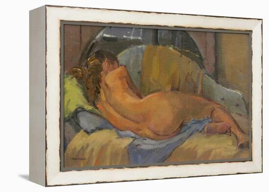 Nude on Chaise Longue, 2009-Pat Maclaurin-Framed Premier Image Canvas