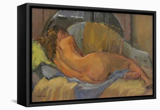 Nude on Chaise Longue, 2009-Pat Maclaurin-Framed Premier Image Canvas