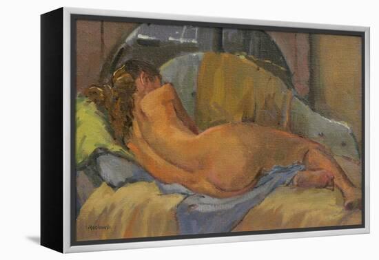 Nude on Chaise Longue, 2009-Pat Maclaurin-Framed Premier Image Canvas