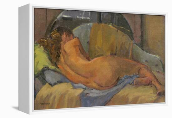 Nude on Chaise Longue, 2009-Pat Maclaurin-Framed Premier Image Canvas