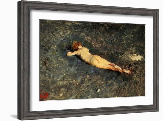 Nude on the Beach at Portici-Mariano Fortuny y Marsal-Framed Giclee Print