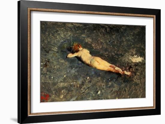 Nude on the Beach at Portici-Mariano Fortuny y Marsal-Framed Giclee Print