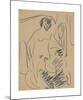 Nude on the Beach-Ernst Ludwig Kirchner-Mounted Premium Giclee Print