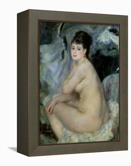 Nude, or Nude Seated on a Sofa, 1876-Pierre-Auguste Renoir-Framed Premier Image Canvas