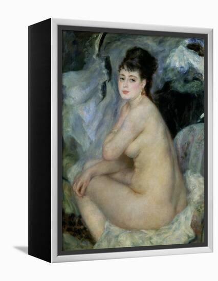 Nude, or Nude Seated on a Sofa, 1876-Pierre-Auguste Renoir-Framed Premier Image Canvas