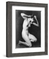 Nude Posing, C1910-Arnold Genthe-Framed Photographic Print