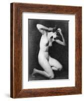 Nude Posing, C1910-Arnold Genthe-Framed Photographic Print