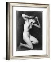 Nude Posing, C1910-Arnold Genthe-Framed Photographic Print