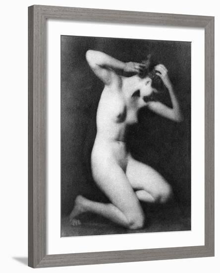 Nude Posing, C1910-Arnold Genthe-Framed Photographic Print