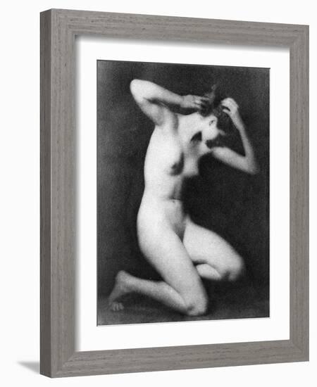 Nude Posing, C1910-Arnold Genthe-Framed Photographic Print