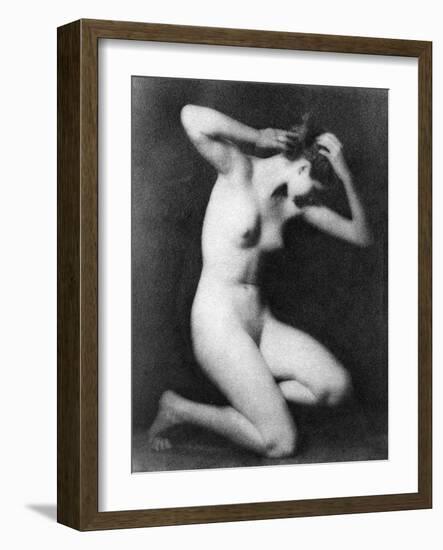 Nude Posing, C1910-Arnold Genthe-Framed Photographic Print